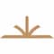Ekena Millwork Richland Timber Gable Bracket, Western Red Cedar, 60"W x 25"H x 1 1/2"D x 3 1/2"F, 10/12 Pitch GBW060X25X0204RIC00SWR - alternate 1